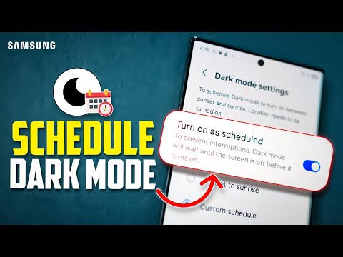 How to Schedule Dark Mode Automatically on Samsung Phones – Easy Step-by-Step Guide!