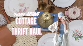 NEW COTTAGE STYLE GOODWILL THRIFT HAUL! | THRIFTING FOR SUMMER