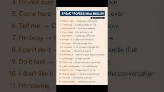 Office English Upgrade🔥Speak Like a Pro #english #technobaba #aitools #spokenenglish #skypeenglish