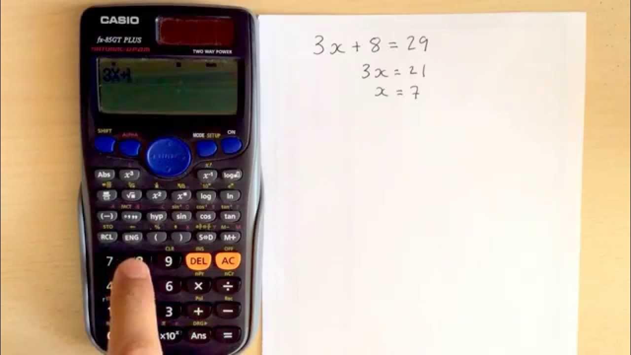Calculator Hacks 4 Verify equation using Casio fx85GT YouTube