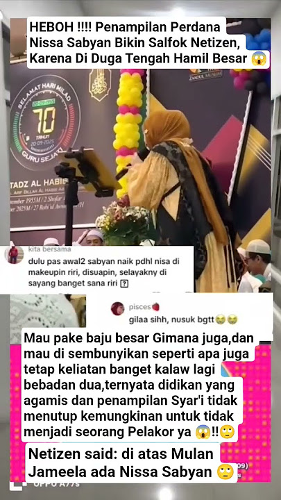 HEBOH ‼️ Penampilan Perdana Nissa Sabyan Tengah Hamil Tua#viralvideo#nissasabyan#shortvideo