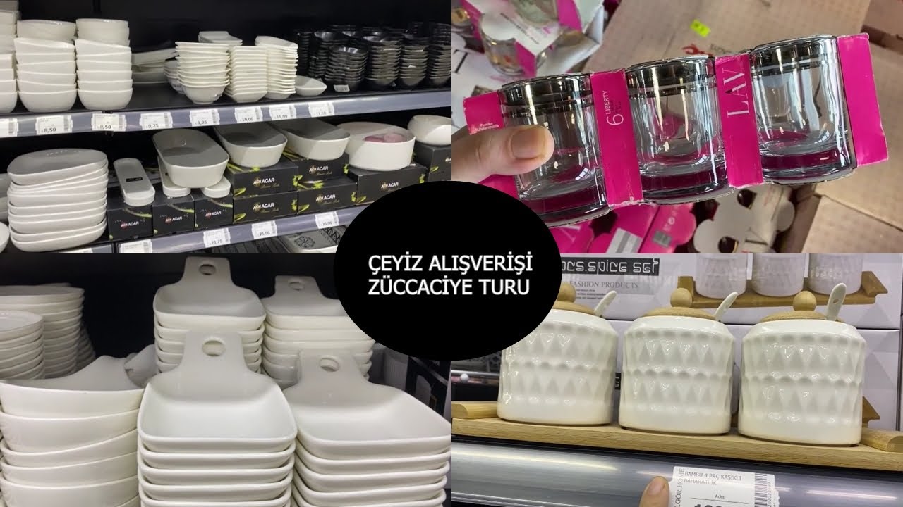 ZÜCCACİYE TURU | ÇEYİZ ALIŞVERİŞİ | züccaciye mağaza turu fiyatlar çok uygun!