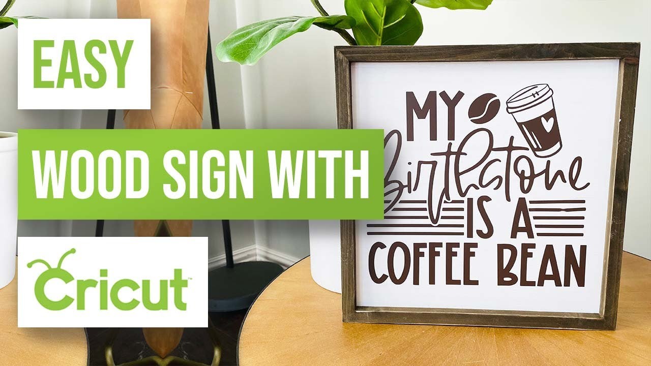 🖼 Easy Wood Sign With Cricut Best Way to Apply Adhesive Vinyl YouTube