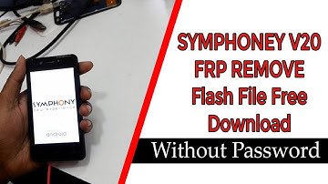 Symphony V20_HW1_V6 Flash File And Frp Lock Remove Done | Symphony V20 flash file Without Password