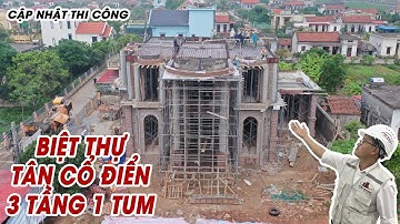 Đổ bê tông sàn cho căn Biệt Thự Tân Cổ Điển  tại Nam Định