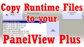 How to copy a runtime to a PanelView Plus