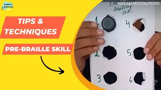 Activity For Developing Pre-Braille Skill | Break Free Solutions