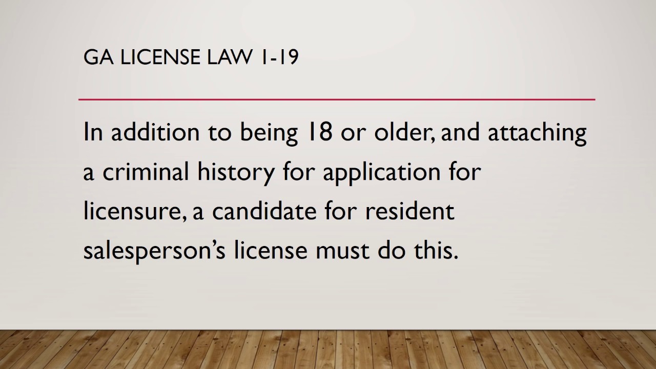 GA License Law 1 Fun Game - YouTube