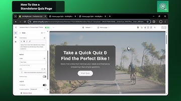 How to Add a Standalone Quiz Page to Your Shopify Store | QuizShop Tutorial