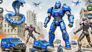 Snake & Eagle Robot Game: Ultimate Military Tank Robot Transformation Battle - Destroy Scorpion 🐍🦅🚀 screenshot 1