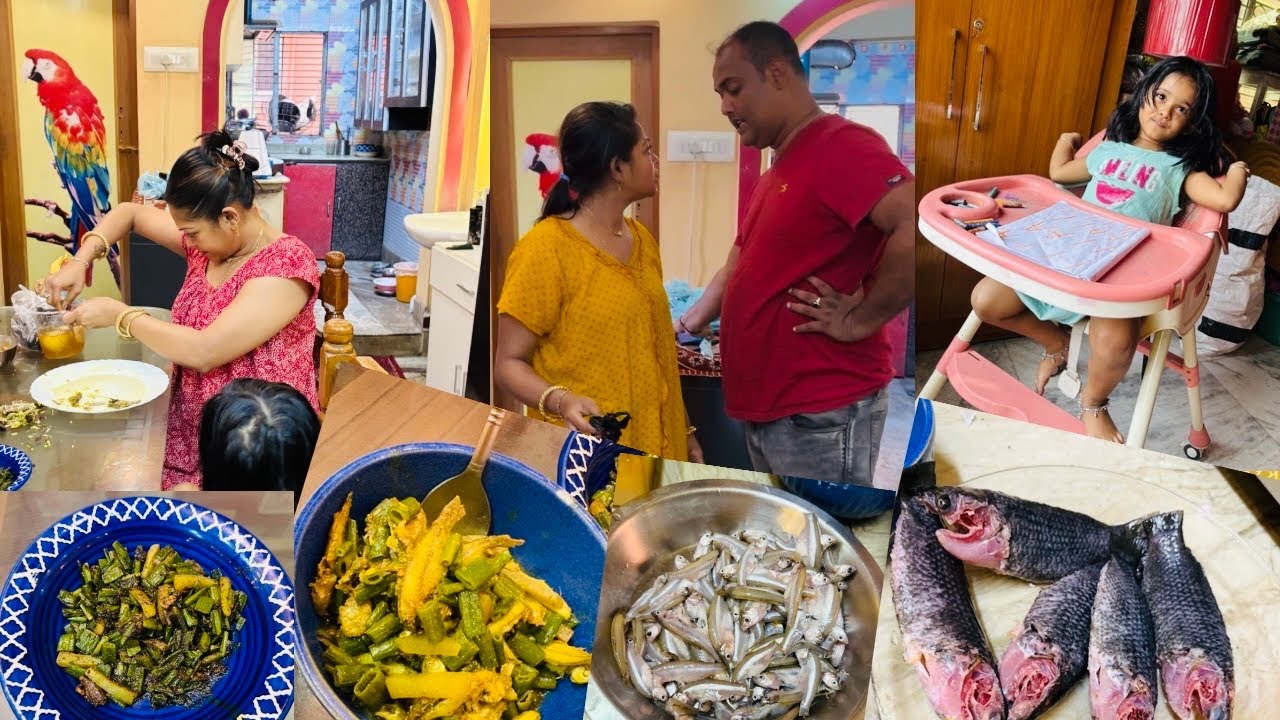 বর করলো মাছ বাজার🐠লিটিল গোল্ডের নাচের 🏫 স্কুলের প্রস্তুতি 