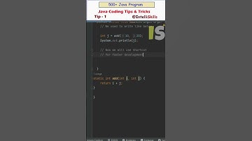 Do You use this Shortcut? | Java Developer Tips & Tricks #Shorts #java #coding