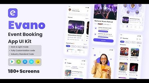 Evano - Event Booking React Native Ui Kit