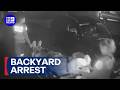 Police chase ends in dramatic backyard arrest | 9 News Australia
