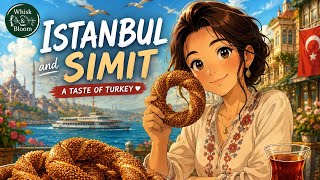 A Morning in Istanbul 🇹🇷 | Making Crispy Homemade Simit | Ghibli-Inspired Food Journey #food #asmr