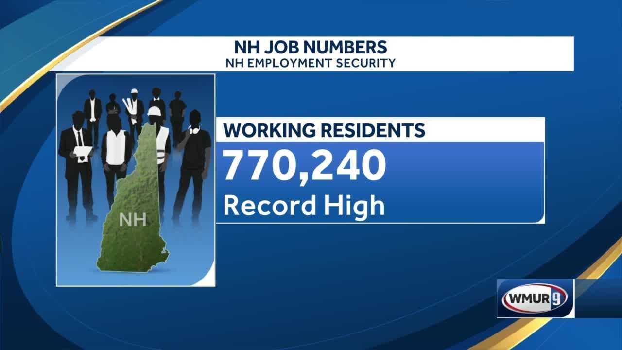 Record-high number of NH residents now working