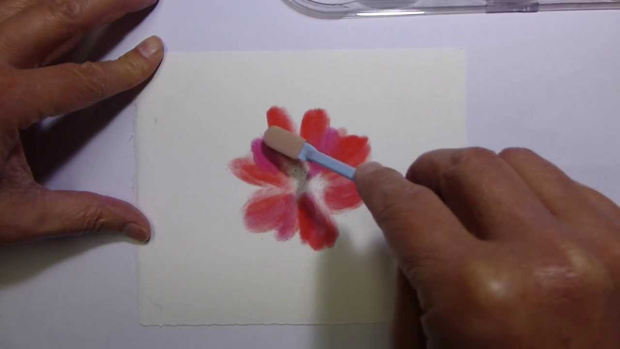 新しいパステルで花を描く Youtube