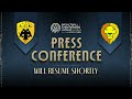 AEK BC v Patrioti Levice - Press Conference | #BasketballCL 2025-26