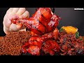 ASMR MUKBANG | SPICY BBQ CHICKEN & BLACK BEAN NOODLES OCTOPUS SAUSAGE EATING 불닭짜장 로스핀 핫데블 치킨 쭈꾸미 먹방!