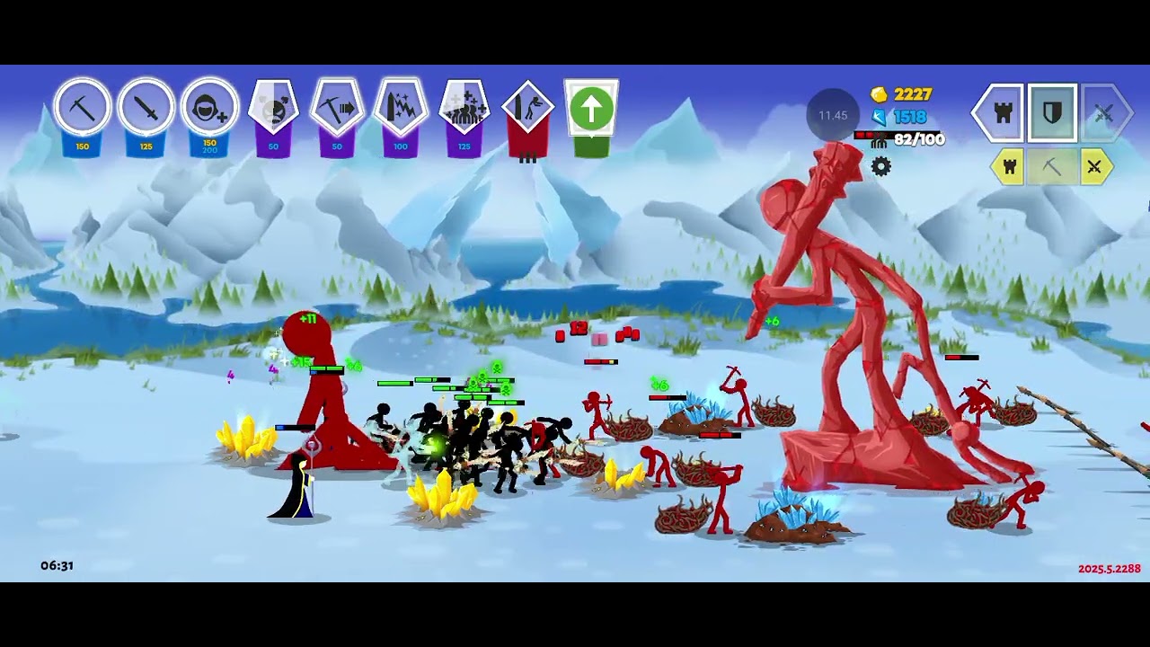 Stick war saga campaign mode part 6 | terlalu ez mengalahkan pasukan vamp dan titan