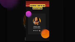 Glassmorphism profile card using HTML and CSS
