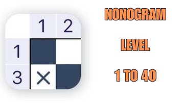 Nonogram Level 1 to 40
