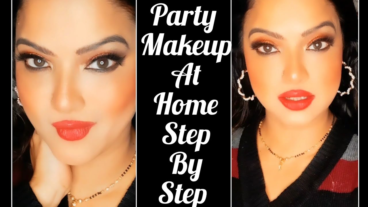 How To Do Party Makeup At Home Step By Step | Saubhaya Makeup