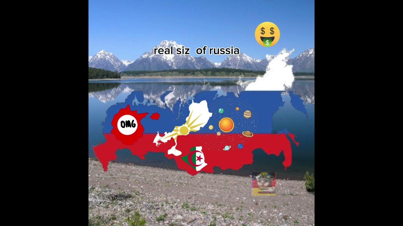 Real size of russia youtube
