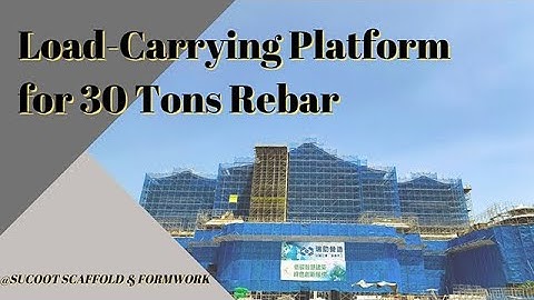 【SUCOOT】Load Carrying Platform For 30 Tons Rebar│Ring Lock System Scaffolding│Heavy Duty Shoring