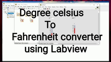 Degree celsius to fahrenheit converter using labview