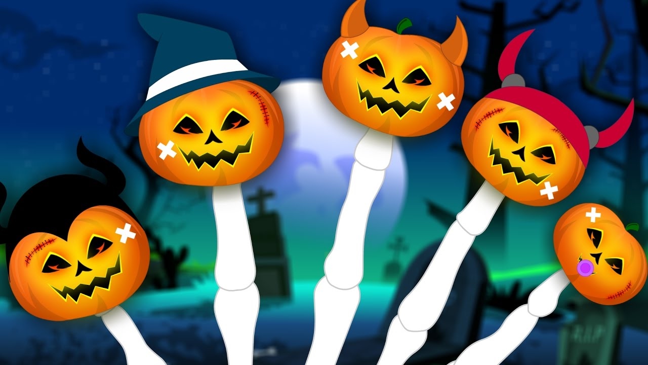 pumpkin finger family scary pumpkin halloween song scary rhymes