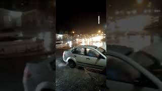 🔴 Se movilizaron a favor del oleoducto de YPF en Sierra Grande, bajo una intensa lluvia