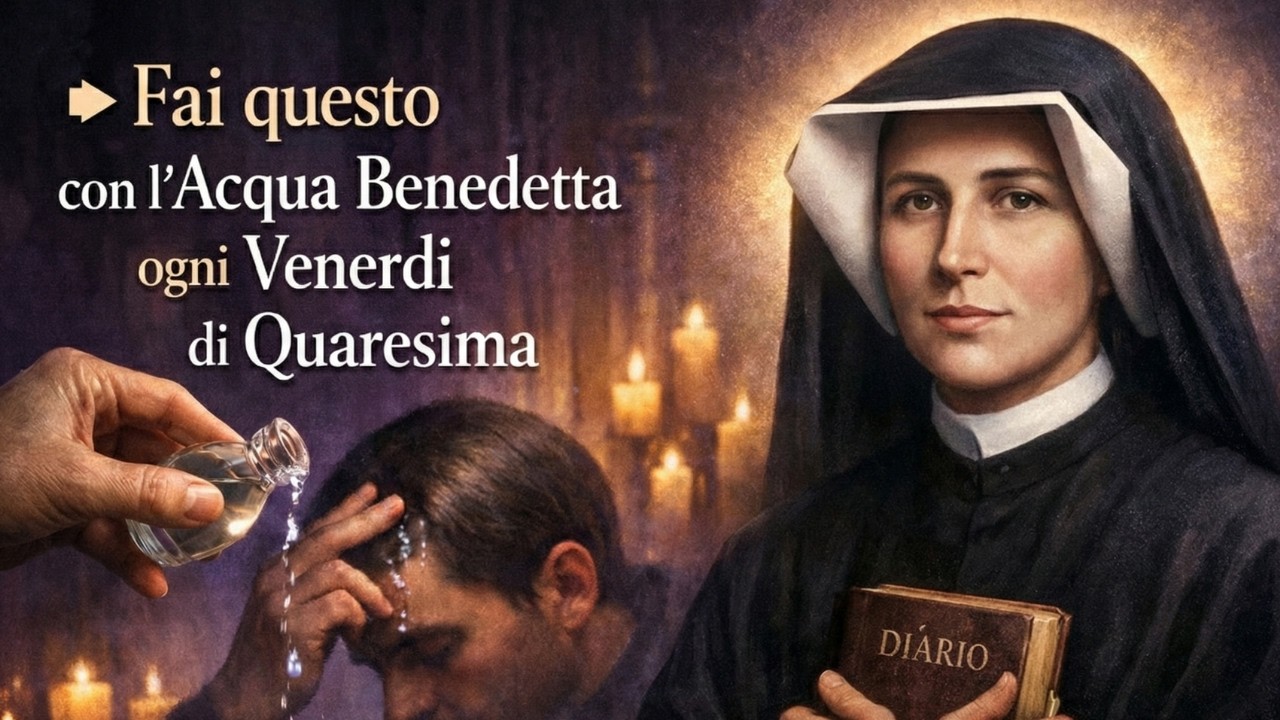 3 cose da fare con l’Acqua Benedetta ogni venerdì di Quaresima — Santa Faustina ha rivelato
