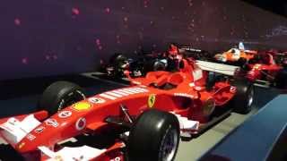 Ferrari at the pole position, amazing audiovisual show.