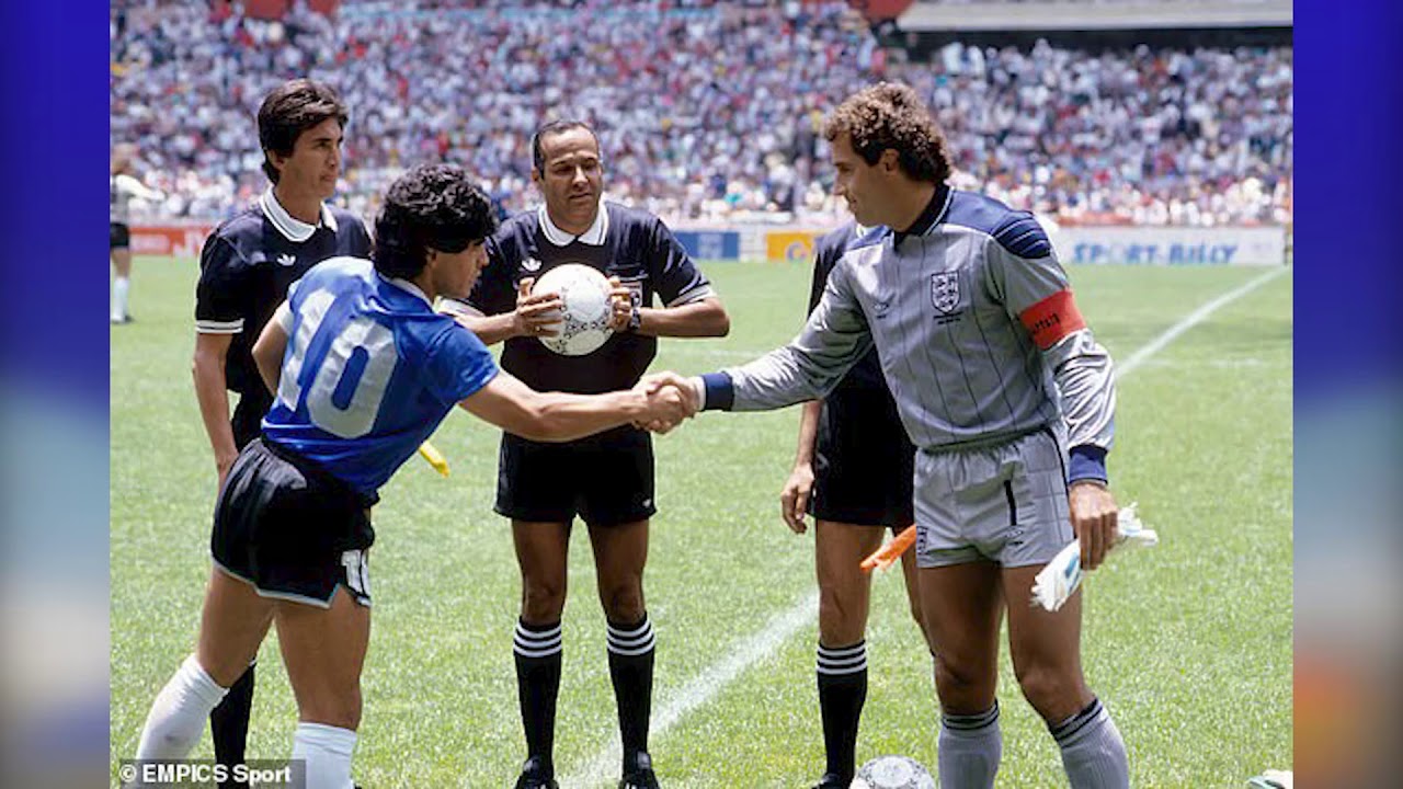 Diego Maradona's famous 'Hand of God' goal against England YouTube