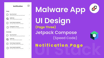 #3 Making Notification Page in Malware Scanner App UI using jetpack compose | UI Stack