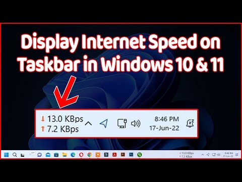 How to Display Internet Speed on Taskbar in Windows 10 And 11 Easily In 2022 ✔✔✔