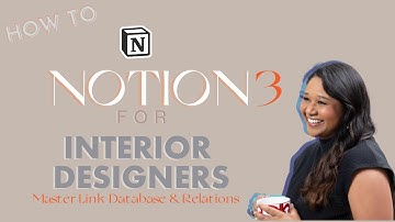 How to create a Link Database in Notion for interior designers