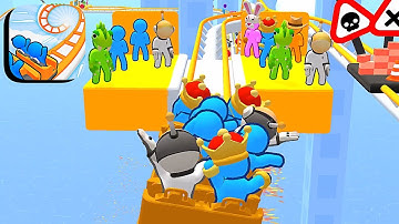 Runner Coaster ​- All Levels Gameplay Android,ios (Levels 94-96)