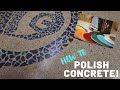 Polishing a concrete countertop
