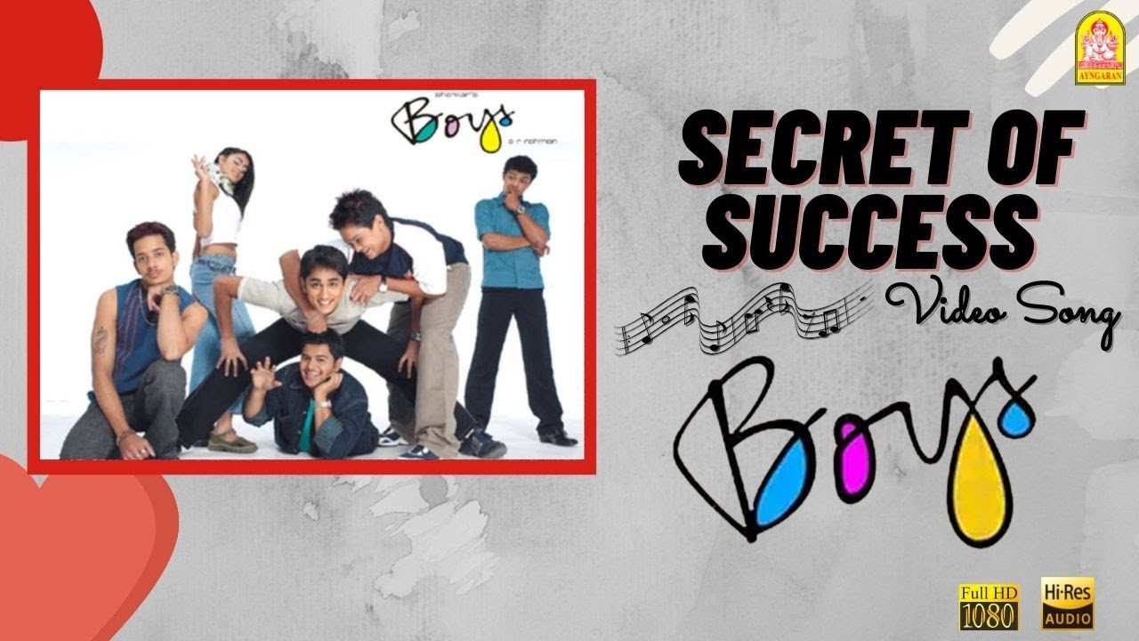 Secret of Success   HD Video Song  Boys  Siddharth  Genelia  Shankar  AR Rahman  Ayngaran