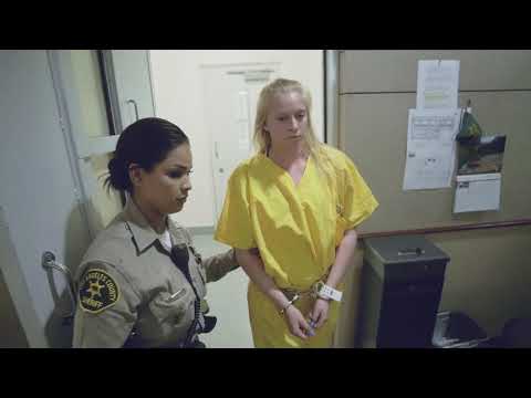 Girl Handcuffed Shackled in Jail