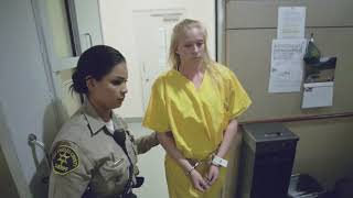 Girl Handcuffed Shackled in Jail