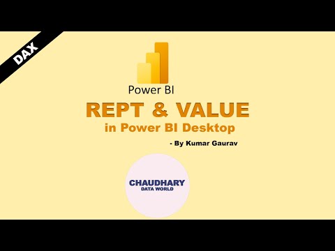 DAX - REPT & VALUE in Power BI