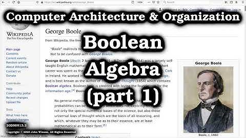 Boolean Algebra (part 1)