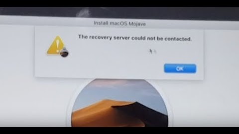 How to Fix the Recovery Server Could be Contacted on Mac