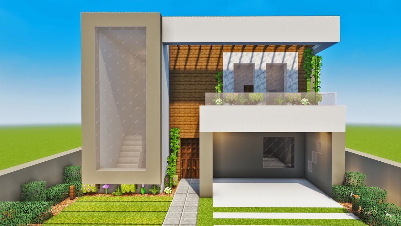 Minecraft Tutorial - Como fazer uma Casa Moderna 