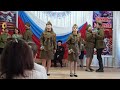 В Землянке-песни военных лет.