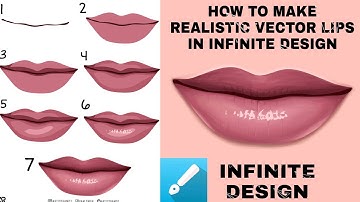 How to make Realistic Vector Lips in Infinite Design || Vector Art || Artistram01