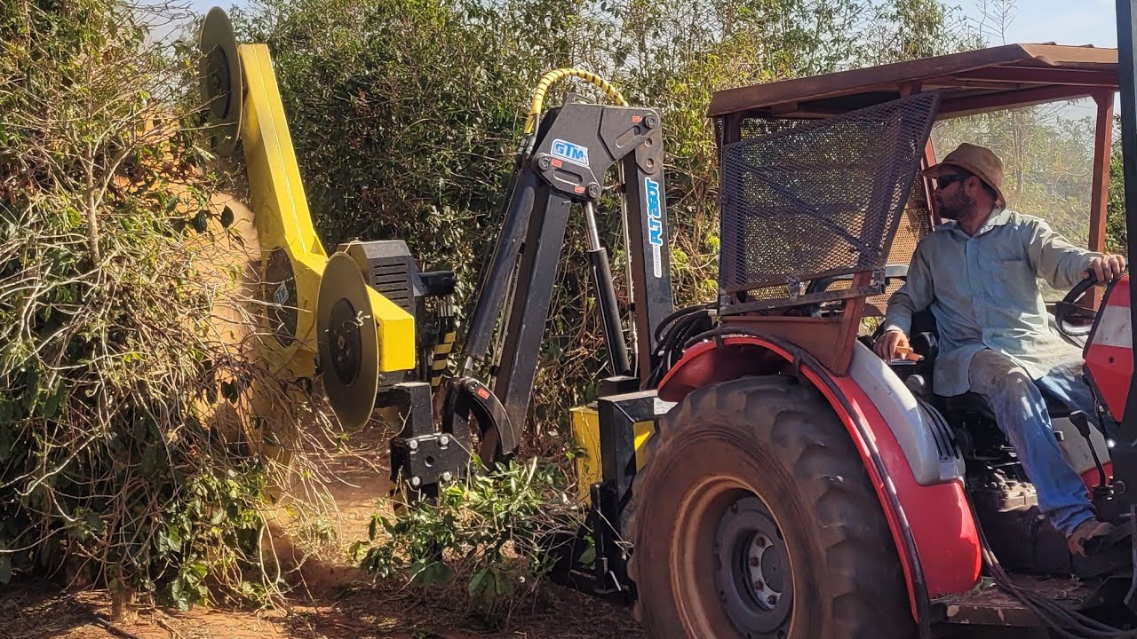 Esqueletando o café com podadeira gtm plt 260t
